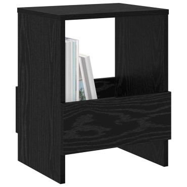 vidaXL Ράφι Περιοδικών 2 τεμ. Μαύρη Οξυά 35x30x45cm