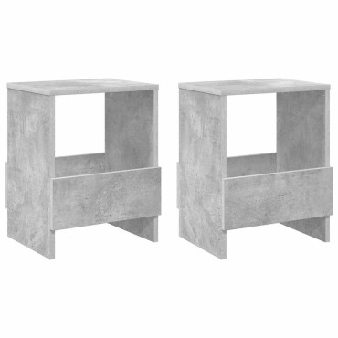 vidaXL Ράφι Περιοδικών 2 τεμ. Σκυρόδεμα Γκρι 35x30x45cm
