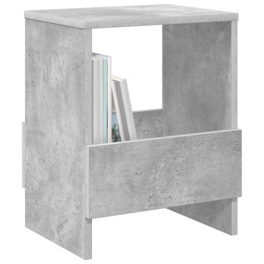 vidaXL Ράφι Περιοδικών 2 τεμ. Σκυρόδεμα Γκρι 35x30x45cm