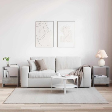 vidaXL Ράφι Περιοδικών 2 τεμ. Σκυρόδεμα Γκρι 35x30x45cm