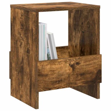 vidaXL Ράφι Περιοδικών Καπνιστό Δρύς 35x30x45cm 1 τεμ.
