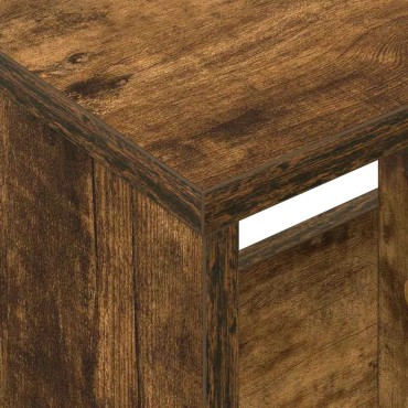 vidaXL Ράφι Περιοδικών 2 τεμ. Καπνιστό Δρύς 35x30x45cm