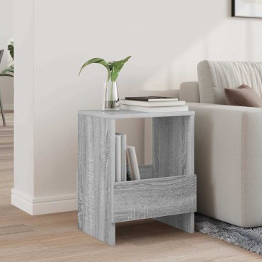 vidaXL Ράφι Περιοδικών Γκρίζο Σονομα 35x30x45cm 1 τεμ.