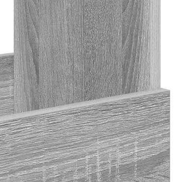 vidaXL Ράφι Περιοδικών 2 τεμ. Γκρίζο Σονομα 35x30x45cm