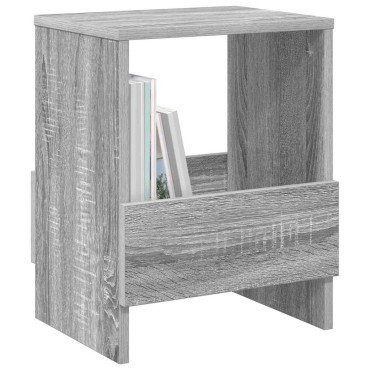 vidaXL Ράφι Περιοδικών 2 τεμ. Γκρίζο Σονομα 35x30x45cm