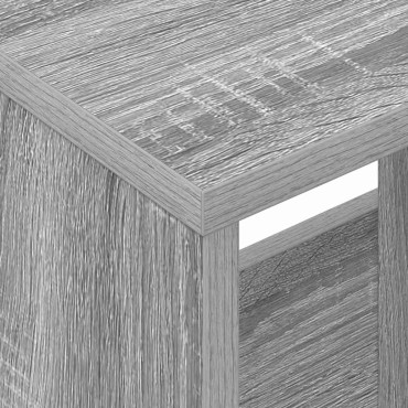 vidaXL Ράφι Περιοδικών 2 τεμ. Γκρίζο Σονομα 35x30x45cm