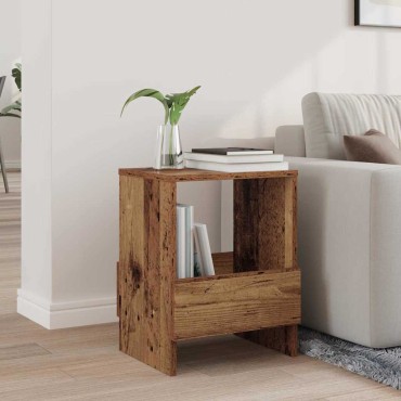 vidaXL Ράφι Περιοδικών Παλιό ξύλο 35x30x45cm 1 τεμ.