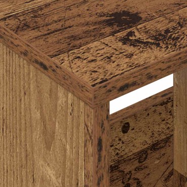 vidaXL Ράφι Περιοδικών Παλιό ξύλο 35x30x45cm 1 τεμ.