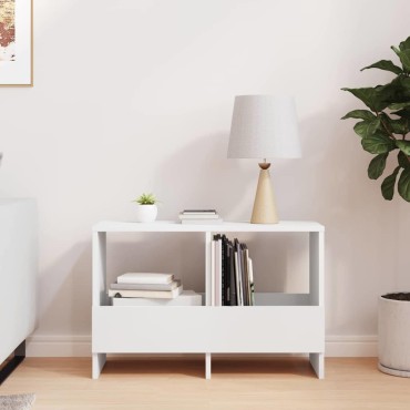 vidaXL Ράφι Περιοδικών Λευκό 68,5x30x45cm 1 τεμ.