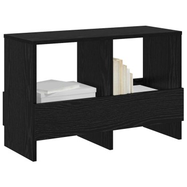 vidaXL Ράφι Περιοδικών Μαύρη Οξυά 68,5x30x45cm 1 τεμ.