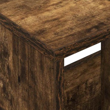 vidaXL Ράφι Περιοδικών Καπνιστό Δρύς 68,5x30x45cm 1 τεμ.