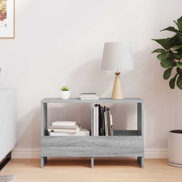 vidaXL Ράφι Περιοδικών Γκρίζο Σονομα 68,5x30x45cm 1 τεμ.