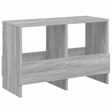 vidaXL Ράφι Περιοδικών Γκρίζο Σονομα 68,5x30x45cm 1 τεμ.