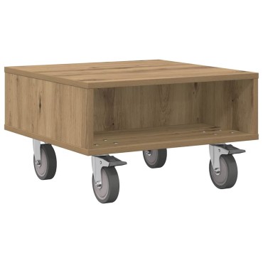 vidaXL Κομοδίνο με τροχούς Artisan Oak 50,5x50x30 εκ 1 τεμ.