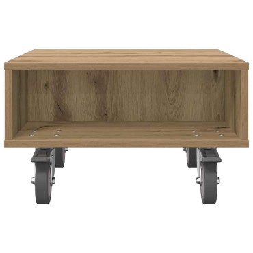 vidaXL Κομοδίνο με τροχούς Artisan Oak 50,5x50x30 εκ 1 τεμ.