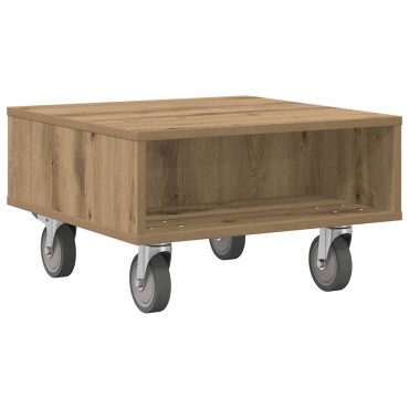 vidaXL Κομοδίνο με τροχούς Artisan Oak 50,5x50x30 εκ 1 τεμ.