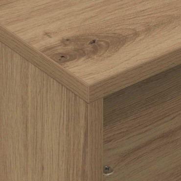vidaXL Κομοδίνο με τροχούς Artisan Oak 50,5x50x30 εκ 1 τεμ.