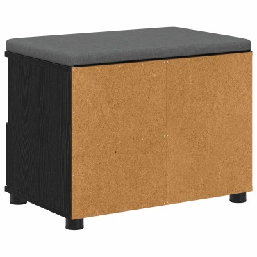 vidaXL Παγκάκι Χαλωρίου Μαύρη Δρυς 60x38x46 εκ 1 τεμ.