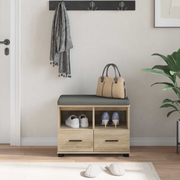 vidaXL Παγκάκι Χαλωρίου Δρύς Sonoma 60x38x46 εκ 1 τεμ.