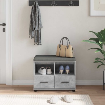 vidaXL Παγκάκι Χαλωρίου Σκυρόχρωμο Γκρι 60x38x46 εκ 1 τεμ.