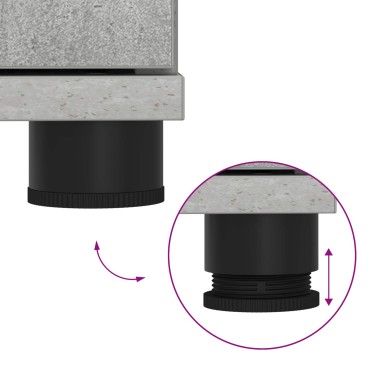 vidaXL Παγκάκι Χαλωρίου Σκυρόχρωμο Γκρι 60x38x46 εκ 1 τεμ.
