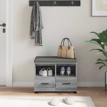 vidaXL Παγκάκι Χαλωρίου Γκρι Σονομά 60x38x46 εκ 1 τεμ.