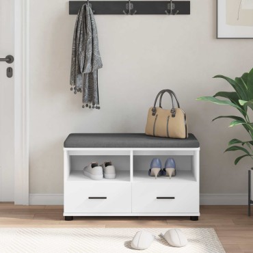 vidaXL Παγκάκι Χαλωρίου Λευκός 80x38x46 εκ 1 τεμ.