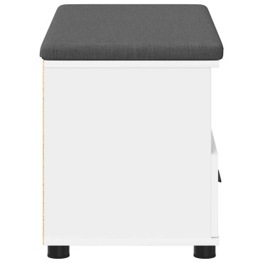 vidaXL Παγκάκι Χαλωρίου Λευκός 80x38x46 εκ 1 τεμ.