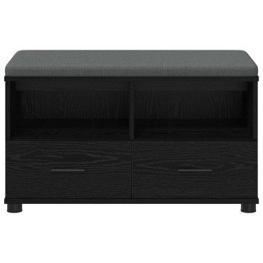 vidaXL Παγκάκι Χαλωρίου Μαύρη Δρυς 80x38x46 εκ 1 τεμ.