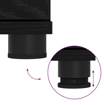 vidaXL Παγκάκι Χαλωρίου Μαύρη Δρυς 80x38x46 εκ 1 τεμ.