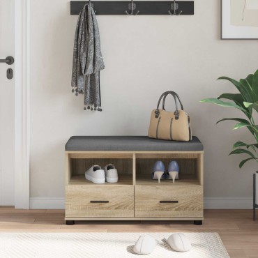 vidaXL Παγκάκι Χαλωρίου Δρύς Sonoma 80x38x46 εκ 1 τεμ.