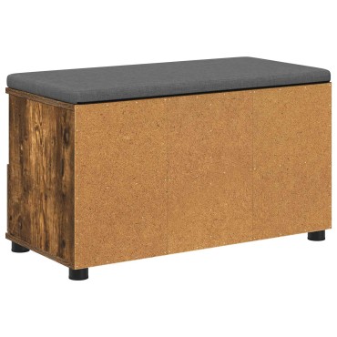 vidaXL Παγκάκι Χαλωρίου Καπνιστή Δρυς 80x38x46 εκ 1 τεμ.