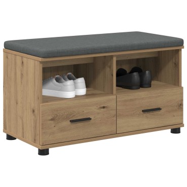 vidaXL Παγκάκι Χαλωρίου Τεχνίτικη Δρυς 80x38x46 εκ 1 τεμ.