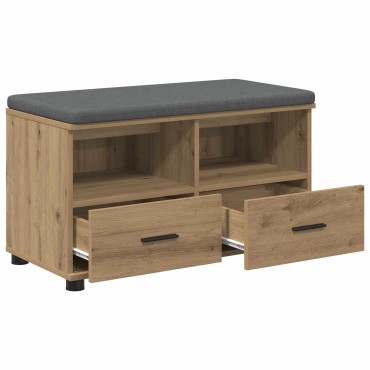 vidaXL Παγκάκι Χαλωρίου Τεχνίτικη Δρυς 80x38x46 εκ 1 τεμ.