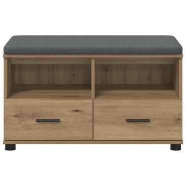 vidaXL Παγκάκι Χαλωρίου Τεχνίτικη Δρυς 80x38x46 εκ 1 τεμ.