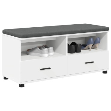 vidaXL Παγκάκι Χαλωρίου Λευκός 100x38x46 εκ 1 τεμ.