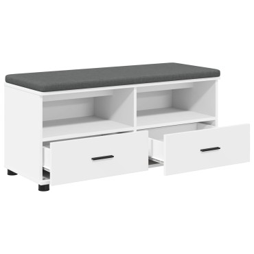 vidaXL Παγκάκι Χαλωρίου Λευκός 100x38x46 εκ 1 τεμ.