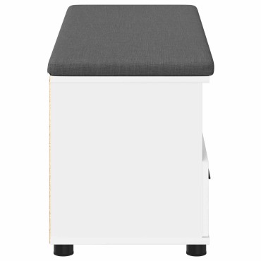 vidaXL Παγκάκι Χαλωρίου Λευκός 100x38x46 εκ 1 τεμ.