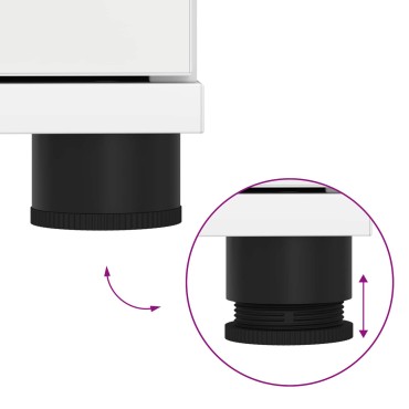 vidaXL Παγκάκι Χαλωρίου Λευκός 100x38x46 εκ 1 τεμ.