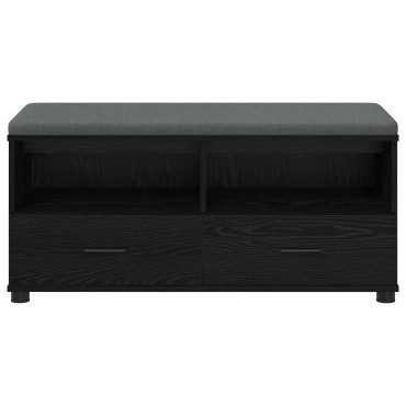 vidaXL Παγκάκι Χαλωρίου Μαύρη Δρυς 100x38x46 εκ 1 τεμ.