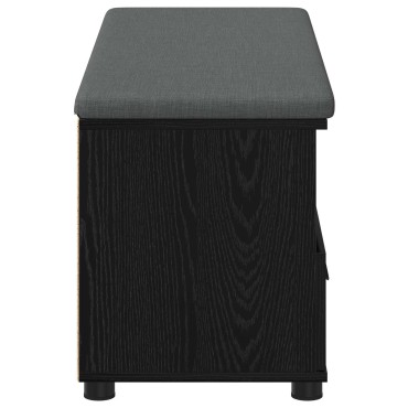 vidaXL Παγκάκι Χαλωρίου Μαύρη Δρυς 100x38x46 εκ 1 τεμ.