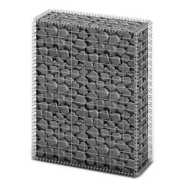 vidaXL Συρματοκιβώτιο 100x80x30cm Γαλβανισμένο Σύρμα με Καπάκια
