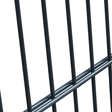 vidaXL Πόρτα Περίφραξης 2D (Μονή) Ανθρακί Γκρι 100x160 εκ.