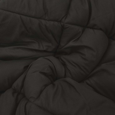 vidaXL Χειμερινό Παπλωματοθήκη 140 x 220 cm 450 gsm Μαύρο και Ταμπά