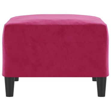 vidaXL Υποπόδιο Μπορντό 70x55x41cm Βελούδινο 1 τεμ.