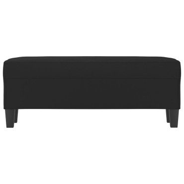 vidaXL Πάγκος Μαύρος 100x35x41cm από Ύφασμα Μικροϊνών 1 τεμ.
