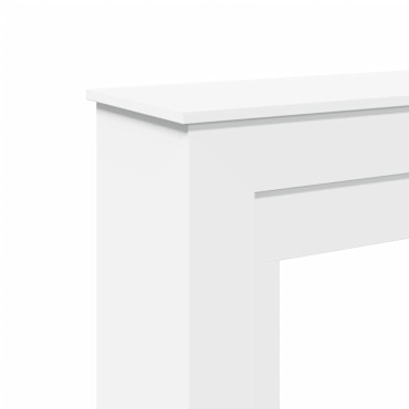 vidaXL Πλαίσιο Τζακιού Λευκό 90x30x90 εκ. από Επεξ. Ξύλο
