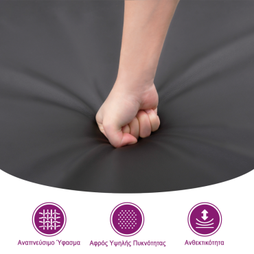 vidaXL Υποπόδιο Κρεμ 60x50x41cm από Συνθετικό Δέρμα 1 τεμ.