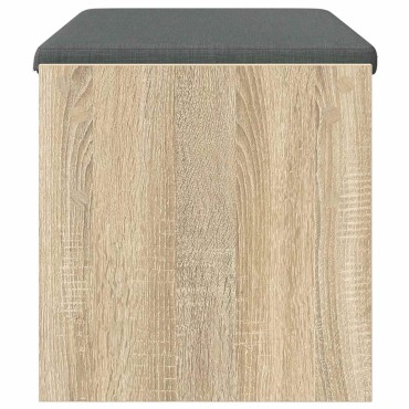 vidaXL Παγκάκι Χαλωρίου με μαξιλάρι Δρύς Sonoma 83x38x40 εκ 1 τεμ.