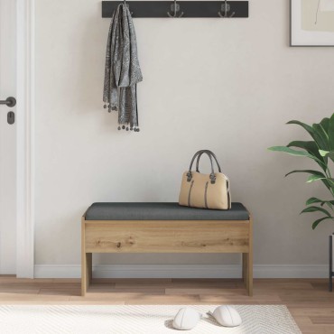 vidaXL Παγκάκι Χαλωρίου Artisan Oak 83x38x40 εκ 1 τεμ.